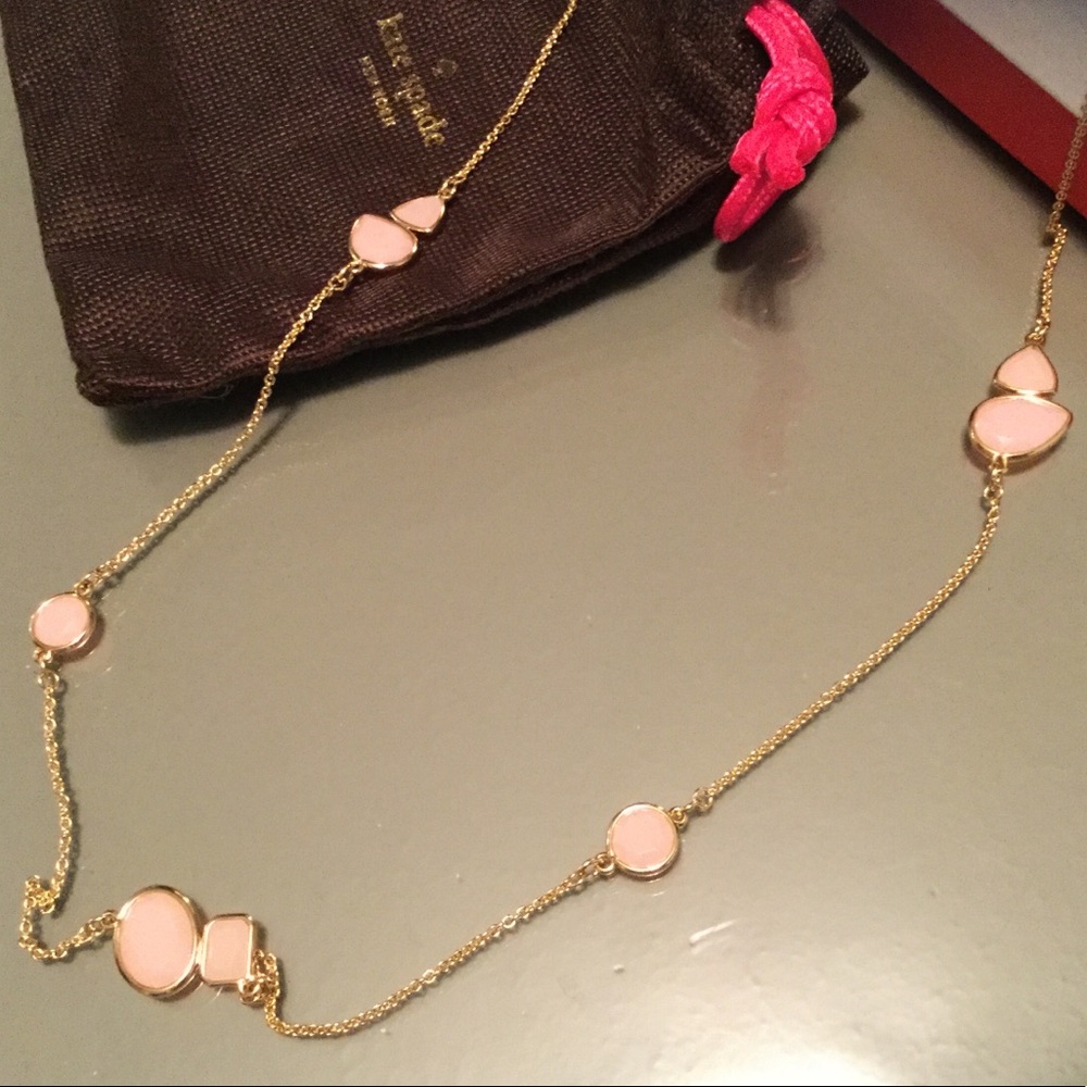 Kate spade pink stone necklace